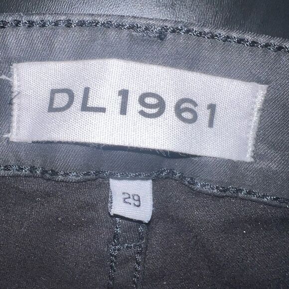 DL1961 Heather High-Rise Flare Pants In Oil Slick Black Size 29 NWOT - Picture 4 of 11